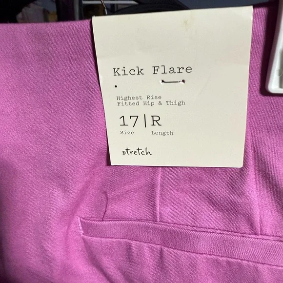 Pink Kick Flare Pants - Picture 2 of 3